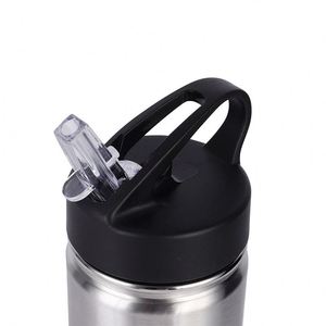 Customized Full Wrap Colors Printing Promotion 750ml Single Wall Stainless <b>Steel</b> Sport Water <b>Bottle</b> with Flip Straw Lids - Product Image 3