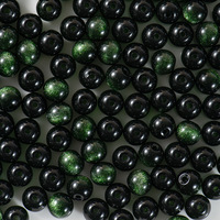 Cuentas de Vidrio FGB Verde Oscuro Ojo de Gato, Cuentas Pequeñas para Joyería, Pulseras, Cuentas Sueltas para Accesorios