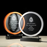 Jadevertu trophée de récompense personnalisé trophée en métal personnalisé en forme de rond