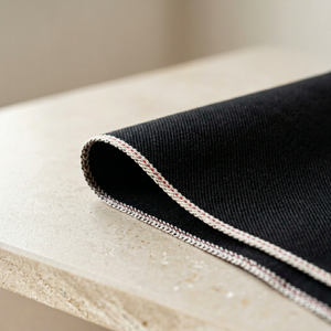 Tessuto <span class=keywords><strong>Denim</strong></span> Giapponese in Twill di Cotone Grezzo <span class=keywords><strong>Ecru</strong></span> 100% Organico Selvedge di Peso Medio 31/32 Pollici per Jeans, Borse e Scarpe da Uomo e Donna - Product Image 2