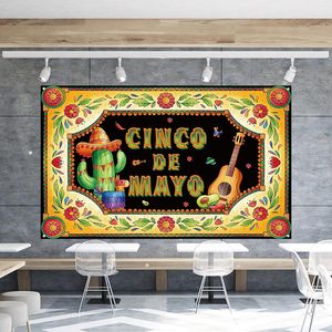 Cinco de Mayo Đảng Biểu Ngữ Backdrop Mexico Trang Trí Và Nguồn Cung Cấp Cho Nhà Fiesta Nhiếp Ảnh Ủng Hộ - Product Image 6