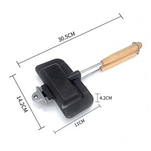 Sandwich Maker Double Sided Frying Pan Flip Grill Pan for Breakfast Pancakes Hot Dog <b>Toaster</b> - Product Image 4
