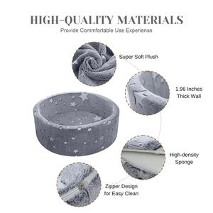 Canapé de jeu modulaire pliable pour enfants, canapé de jeu en mousse pour enfants, ensemble de jeu souple pour tout-petits pour salle de jeux et canapé pour enfants, piscine à balles 2 en 1 - Product Image 3