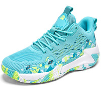 Chaussures de sport pour hommes, automne, antidérapantes, respirantes, dessus en PU, doublure en mesh, semelle intermédiaire en caoutchouc, semelle extérieure en caoutchouc, baskets d'entraînement de basketball