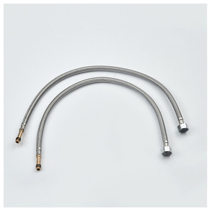 Tuyau tressé en acier inoxydable 304, diamètre intérieur de 1/2 pouces, flexible pour évier, toilettes, chauffe-eau, plomberie - Product Image 1