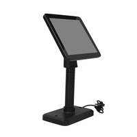 Высококачественный 9,7-дюймовый IPS LCD POS-дисплей для клиентов (1024x768) с опциональным интерфейсом USB/VGA и сенсорным экраном, черный, для систем POS-терминалов