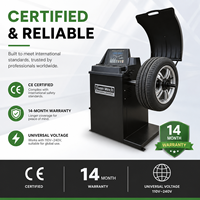 Équilibreuse de roues pour ordinateur YuanMech B651A, homologuée CE, 250W, 200 tr/min, pour voitures et SUV, avec adaptateur moto en option