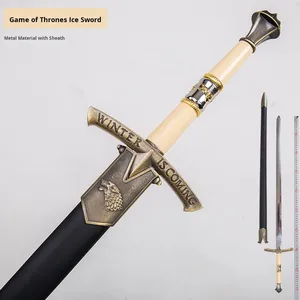 <span class=keywords><strong>Épée</strong></span> artisanale tout en métal de 102 cm, <span class=keywords><strong>épée</strong></span> de glace froide, <span class=keywords><strong>épée</strong></span> de glace et de feu, accessoire de cosplay, <span class=keywords><strong>épée</strong></span> décorative, GOT Film and Television Peripheral - Product Image 3