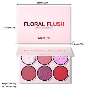 Paleta de Sombras de Ojos <span class=keywords><strong>Mate</strong></span> de 6 Colores Maffick, Sombra de Ojos <span class=keywords><strong>Mate</strong></span> <span class=keywords><strong>Rosa</strong></span>, Rubor, Resistente al Agua, Brillante y Duradero, Maquillaje Cosmético para Ojos - Product Image 2