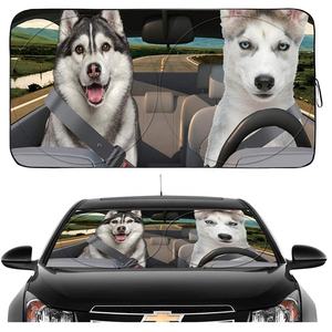 KCTION OEM Qualité supérieure Universel Premium LOGO Pare-brise avant en aluminium Pare-soleil PE Bulle Pliable Pare-soleil de voiture - Product Image 5