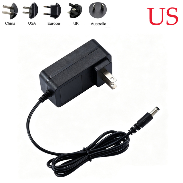 Custom Factory 5V 6V 9V 12V 15V 18V 20V 24V 1A 2A 3A US EU UK Plug Universal AC DC Stable Voltage Switching Power Adapter
