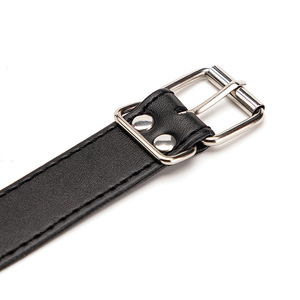 หน้ากากปิดตาหนังสีดำสำหรับผู้ใหญ่ สายรัดปรับได้ ผลิตที่เมืองอี้หวู่ - Product Image 4