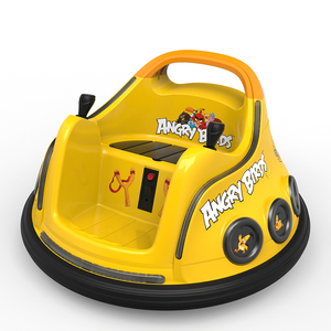 Popolare <span class=keywords><strong>Auto</strong></span> Elettrica Bumper Car Angry Birds 6V7A con Licenza Ufficiale per Bambini 2-4 Anni, con Luci LED e Rotazione a 360 Gradi - Product Image 1