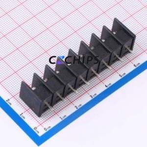 ZX-DG10-7.62-8P Barrier Terminal Block Through hole Component (THT),P=7.62mm Connector - Product Image 2