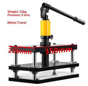 Machine de découpe manuelle hydraulique 350*220MM, petite presse, poinçonnage, découpe de papier, de tissu, de cuir, de semelles intérieures - Product Image 4