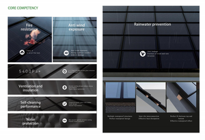 UN BIPV matériaux de couverture <span class=keywords><strong>panneaux</strong></span> <span class=keywords><strong>solaires</strong></span> de toiture <span class=keywords><strong>sur</strong></span> grille puissance 90W ménage énergie verte <span class=keywords><strong>tuiles</strong></span> photovoltaïques - Product Image 6