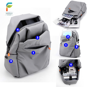 Mochilas de Viagem para Negócios para Laptop de 15.6 Polegadas Simples Luxuosa com Carregamento USB para Estudantes - Product Image 3