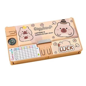 Étui à crayons double couche multifonctionnel de haute qualité, écologique, promotionnel, cadeau scolaire créatif et mignon pour enfants - Product Image 2