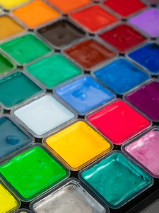 Nouvelle peinture de <span class=keywords><strong>gouache</strong></span> non toxique 56 couleurs boîtier noir avec couleurs fluo-métal <span class=keywords><strong>gouache</strong></span> métallique - Product Image 3