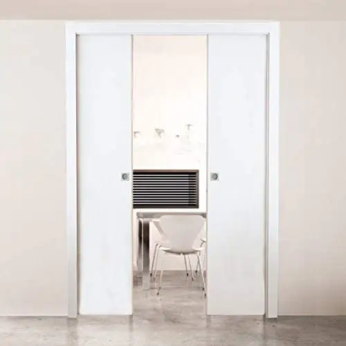 Professional Manufacturing Interior Pocket Door Frame Slide Door Hardware System Kit Modern Bedroom Closet Sliding Pocket Doors