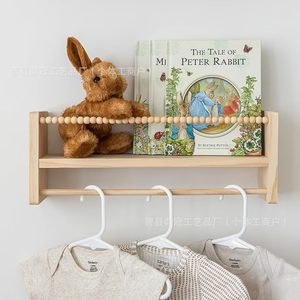 <b>Wall</b> <b>Mounted</b> Wooden <b>Shelf</b> 3 Tier Rectangle For Kids Books And Toys Easy Cleaning - Product Image 3
