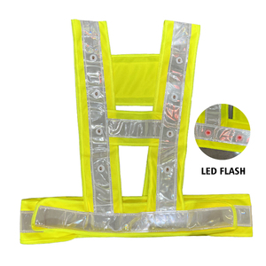 <strong>Hi</strong> <strong>Vis</strong> Outdoor LED Flashing Safety Reflective Belt Vest Adjustable Night Running Cycling Led Reflective Work Wear Vest - Product Image 5