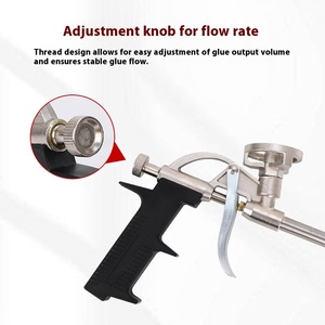 Pistolet à <span class=keywords><strong>colle</strong></span> à <span class=keywords><strong>mousse</strong></span> manuelle de qualité industrielle Yuemili Agent de mastic en <span class=keywords><strong>polyuréthane</strong></span> entièrement métallique Pistolet à calfeutrer spécial - Product Image 3
