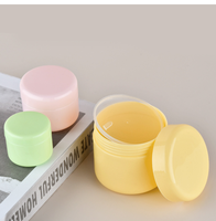 Pot en plastique transparent rond vide en PP pour crème capillaire, 10g, 20g, 30g, 50g, 100g, 150g, 200g, 250g, vente en gros