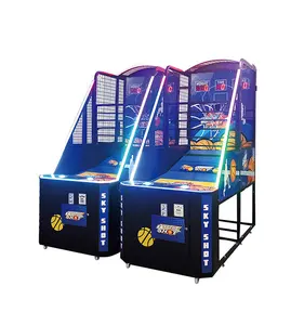 Kalite sikke işletilen eğlence Arcade spor bilet Redemption basketbol potası oyun makinesi