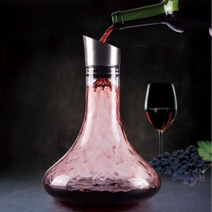 Carafe à <span class=keywords><strong>vin</strong></span> en cristal classique sans plomb, <span class=keywords><strong>vin</strong></span> rouge, whisky, aérateur intégré, outil de service rapide pour le <span class=keywords><strong>vin</strong></span>, accessoires - Product Image 3