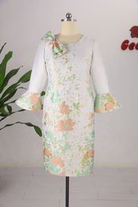 Robe de mariée de haute qualité en brocart taille plus 5XL pour la mère de la mariée - Product Image 5