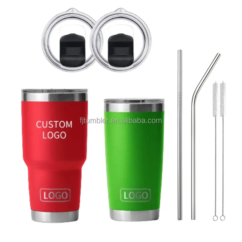 Produits les plus vendus Termo 30oz lunettes thermiques tasses de voiture portables tasse thermos gobelets à revêtement de poudre vente en gros en vrac