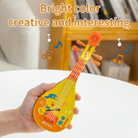 Customized Best-selling Educational Baby Cartoon Guitar Toys Children's Musical Instrument Set Plastic Battery Operated 12-Piece