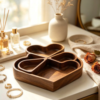 Houten hartvormige snijplank op maat, multifunctioneel voor snacks, gedroogd fruit, koffie, thee en desserts