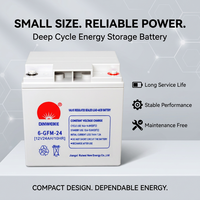 Batería AGM VRLA de Ciclo Profundo de 12V 24Ah 200Ah, Batería de Plomo-Ácido Libre de Mantenimiento para Sistema Solar, UPS y Energía de Respaldo de Emergencia
