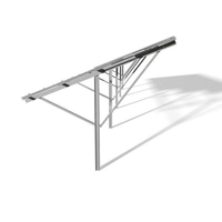 Support de montage au sol pour panneaux solaires en acier, galvanisé à chaud (HDG), anti-corrosion, longue durée de vie
