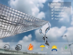 Teloni trasparenti per esterni teloni trasparenti copertura <span class=keywords><strong>antipioggia</strong></span> in PVC per cortili, portico, stanze sullo schermo, gazebo - Product Image 4