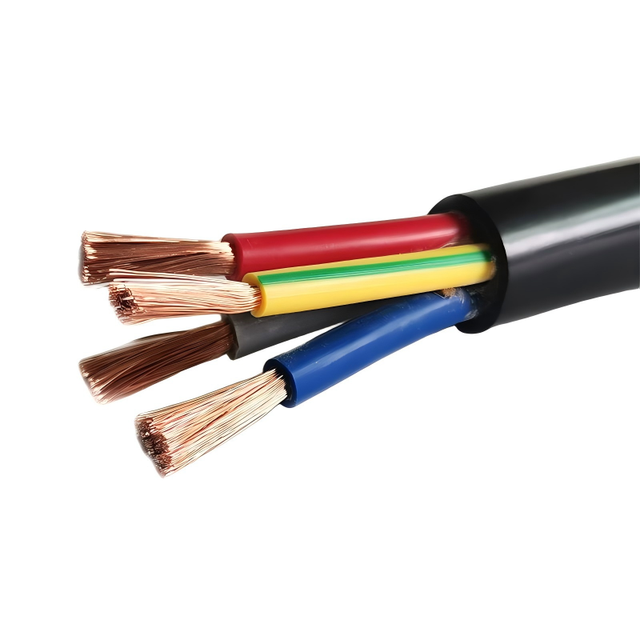 Tinned Copper Stranded RVV Building Sheathed Cable with PVC Insulation 3/4/5 Core 300/500V IP20 Available in 0.2mm