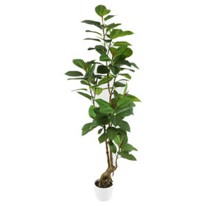 Planta verde falsa grande realista de 180CM y 6 pies de altura al por mayor barata <span class=keywords><strong>en</strong></span> maceta árbol de goma Artificial para decoración de exteriores e interiores - Product Image 3