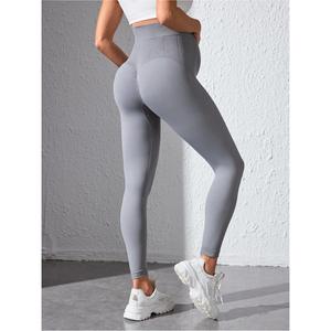 Haute qualité blanc femmes Yoga Leggings bas V coupe évasée taille haute collants avec cravate teinture Sport Leggings bas V coupe évasée - Product Image 2