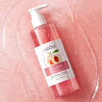 Vente en gros SADOER Lotion de bain pour soin de la peau gel douche éclaircissant à la pêche pour gel douche exfoliant pour le corps
