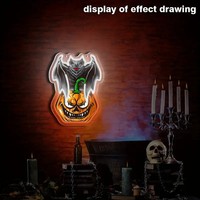 Lumières néon LED pour le commerce électronique transfrontalier, logos personnalisés, lettres lumineuses flexibles, décoration d'Halloween, bureau