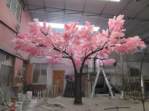 Árbol decorativo <span class=keywords><strong>de</strong></span> bonsái <span class=keywords><strong>de</strong></span> flor <span class=keywords><strong>de</strong></span> <span class=keywords><strong>cerezo</strong></span> iluminado japonés <span class=keywords><strong>de</strong></span> plástico falso artificial grande para exteriores - Product Image 5