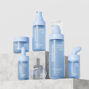 Juego de Botellas Cosméticas de Plástico PE Ecológicas Personalizadas de 30 ml, 50 ml, 100 ml, 200 ml, 250 ml con Bomba Dosificadora y Gotero para Suero y Loción - Product Image 1