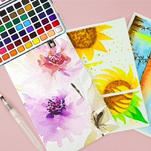 Ensemble de peinture à l'<span class=keywords><strong>aquarelle</strong></span> Artecho non toxique et écologique, 128 couleurs, aquarelles parfaites <span class=keywords><strong>pour</strong></span> les débutants, les professionnels, le papier, la toile - Product Image 4