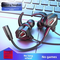 Headset Gaming E-sports Lintas Batas In-ear Berkabel 3.5mm untuk Game Mobile PC Universal PUBG dengan Penentuan Posisi Suara dan Mikrofon Panjang