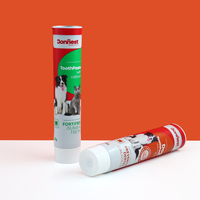 Fabrik preis 100ml Haustiere Hunde Katzen Zahnpasta tuben Benutzer definierte Kunststoff Kleine weiche ABL Verpackungs röhre Tiernahrung behälter