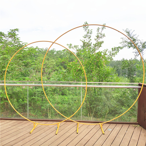 Support de ballon rond <span class=keywords><strong>en</strong></span> <span class=keywords><strong>fer</strong></span>, style simple, portable et durable, prix d'usine, arche, <span class=keywords><strong>cercle</strong></span>, support de fleurs, toile de fond pour décoration de mariage - Product Image 6