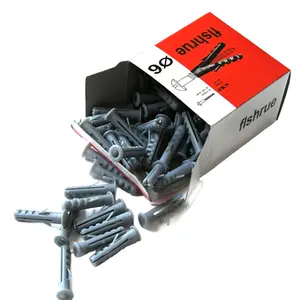 Produsen Penyangga Dinding Plastik, Penyangga Ekspansi Nylon, Sekrup Drywall Ekspansi Abu-abu, Penyangga Dinding Plastik - Product Image 1