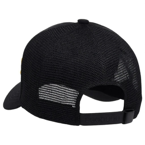 Casquette de baseball unisexe décontractée avec panneau avant en maille et logo brodé doré, fermeture arrière réglable - Product Image 4